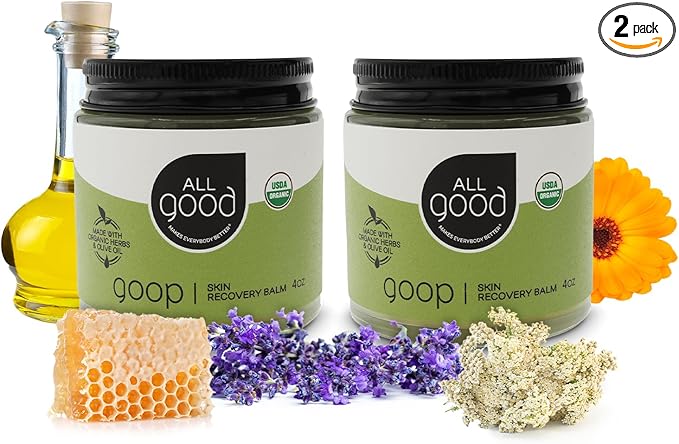 All Good Goop diabetic-safe skin balm with calendula and comfrey