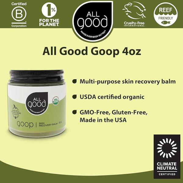 All Good Goop – Organic Skin Repair Balm (Diabetic-Safe) - Image 2