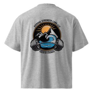 Unisex organic oversized high neck t-shirt