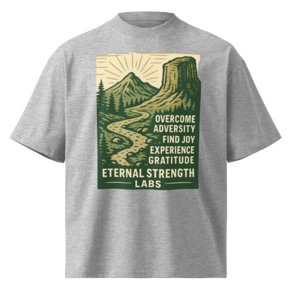 Unisex organic oversized high neck t-shirt - Image 10