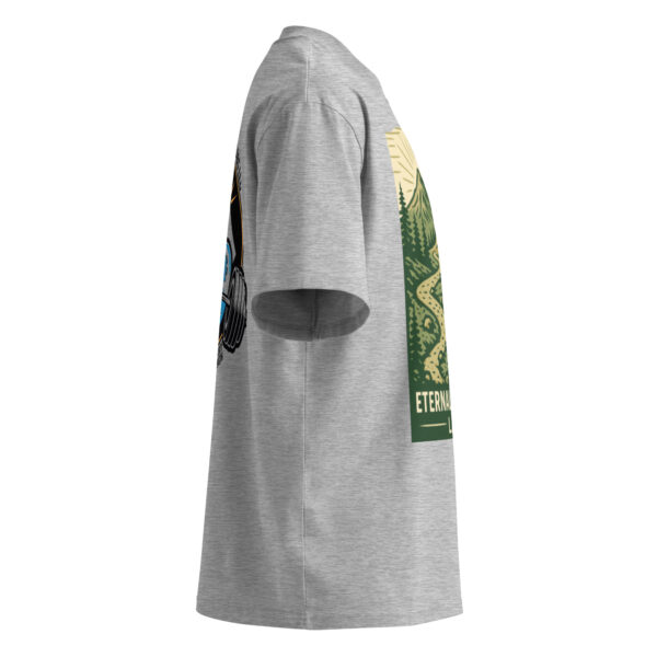 Unisex organic oversized high neck t-shirt - Image 12