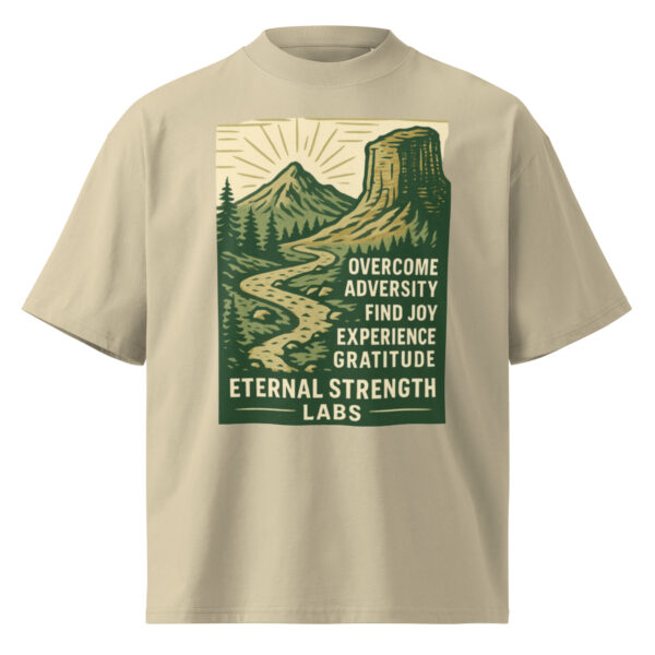Unisex organic oversized high neck t-shirt - Image 14