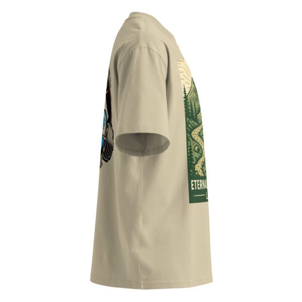 Unisex organic oversized high neck t-shirt - Image 5