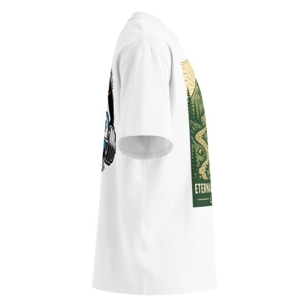 Unisex organic oversized high neck t-shirt - Image 8